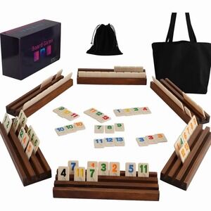 Rummy Cube Game Original - Rummy Cube Game 2-6 Players with 160 Tiles and 6 Wood